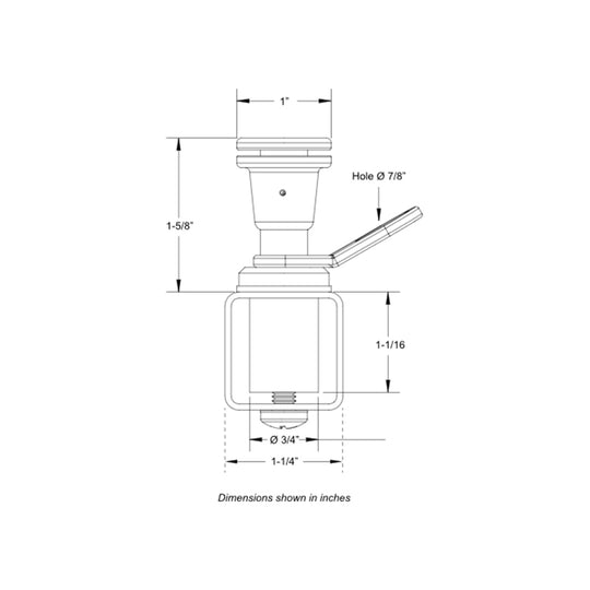 TACO Pontoon Fender Lock [F16-0220-1]