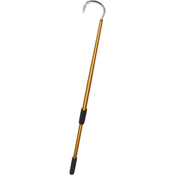 Aftco 6 Feet Gold Anodized Aluminum Fishing Gaff - 3 Inch Hook Throat - shopbulluna.com