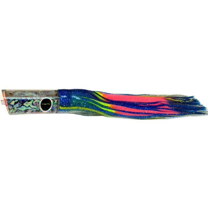 Black Bart Kona Classic Tube Medium Heavy Tackle Lure - Blue Yellow/Rainbow - shopbulluna.com