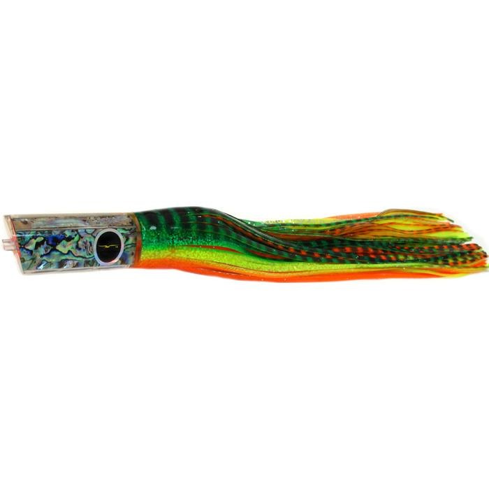 Black Bart Kona Classic Tube Medium Heavy Tackle Lure - Green Orange Tiger/Yellow Tiger - shopbulluna.com