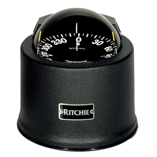 Ritchie SP-5-B GlobeMaster Compass - Pedestal Mount - Black - 5 Degree Card 12V [SP-5-B] - shopbulluna.com