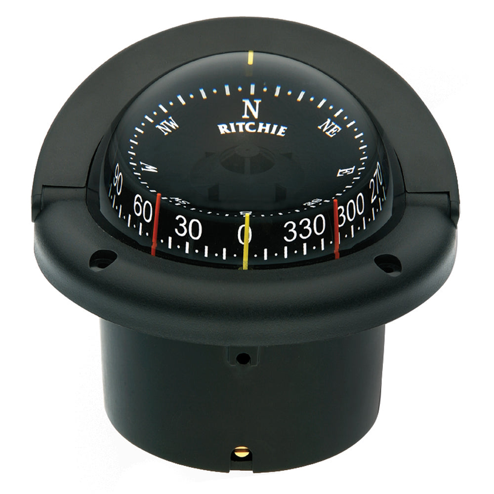 Ritchie HF-743 Helmsman Combidial Compass - Flush Mount - Black [HF-743] - shopbulluna.com