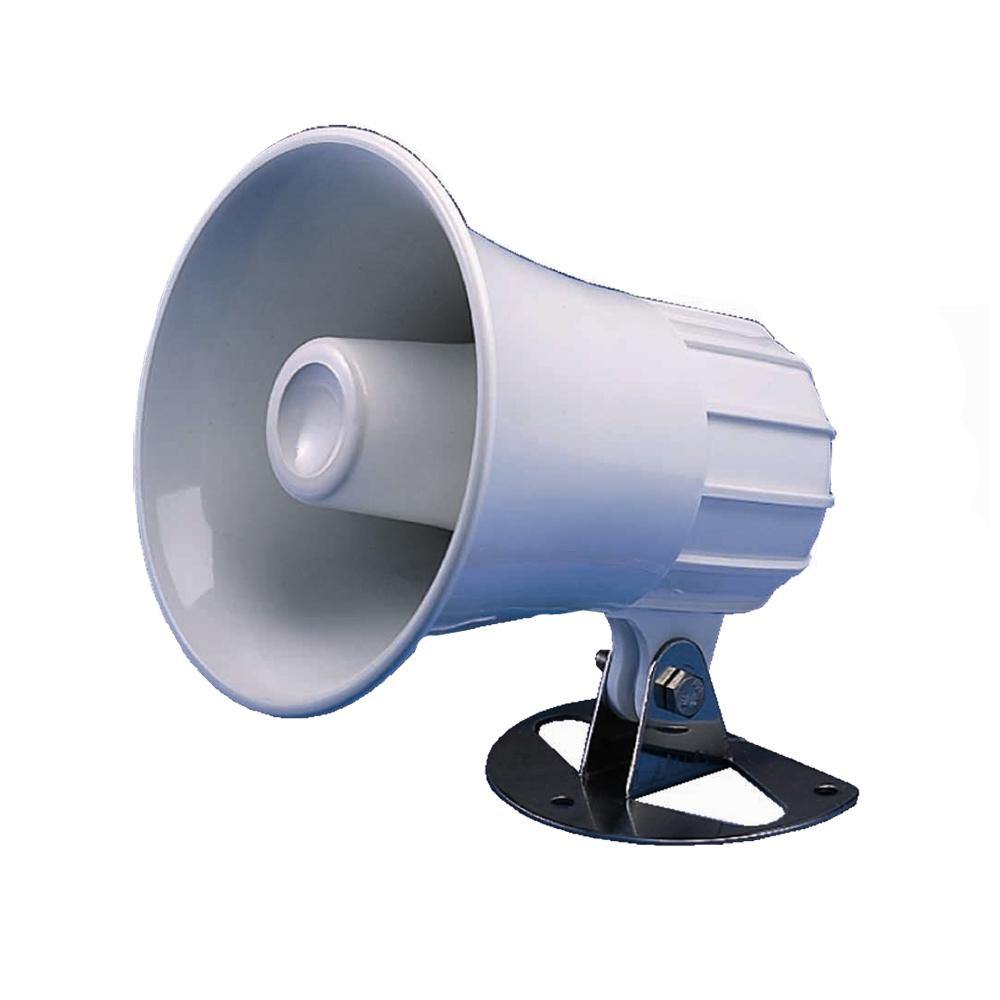 Standard Horizon 4.5" Round Hailer/PA Horn - White [220SW] - shopbulluna.com