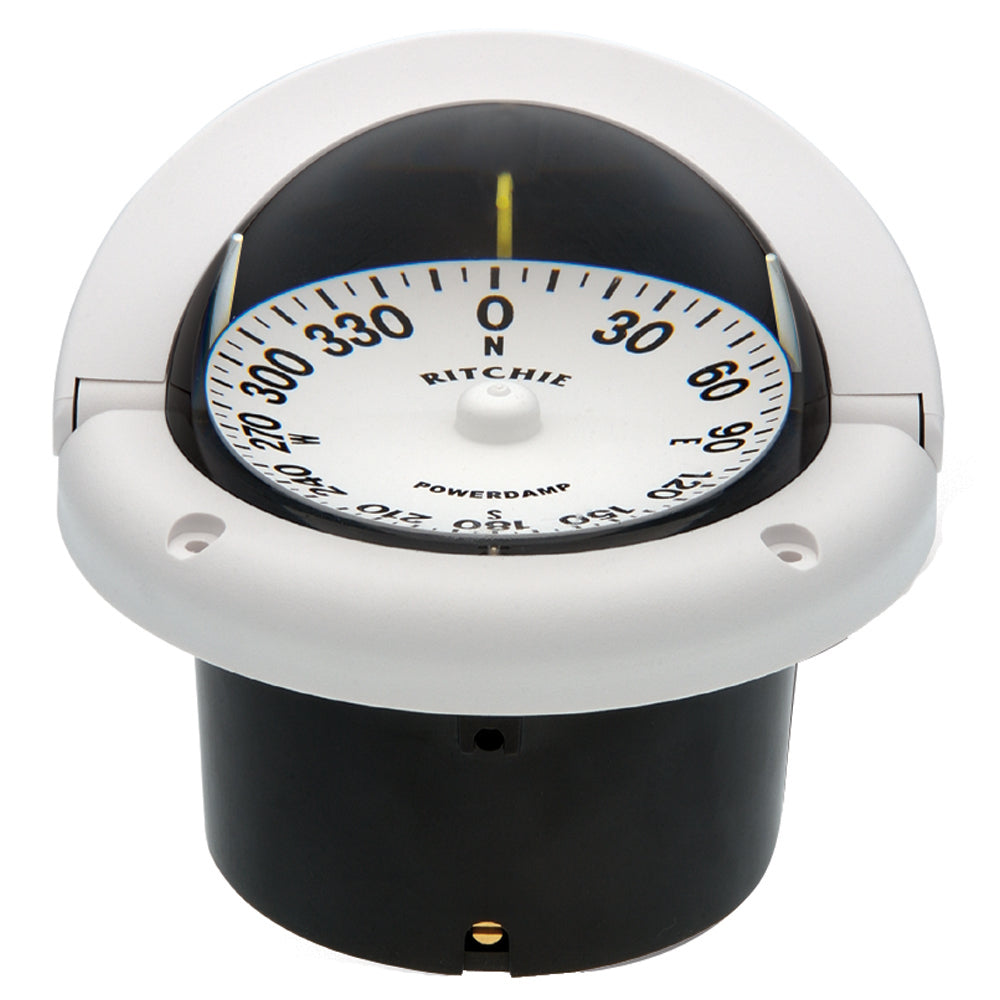 Ritchie HF-742W Helmsman Compass - Flush Mount - White [HF-742W] - shopbulluna.com