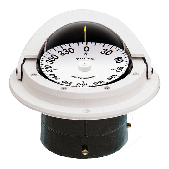 Ritchie F-82W Voyager Compass - Flush Mount - White [F-82W] - shopbulluna.com