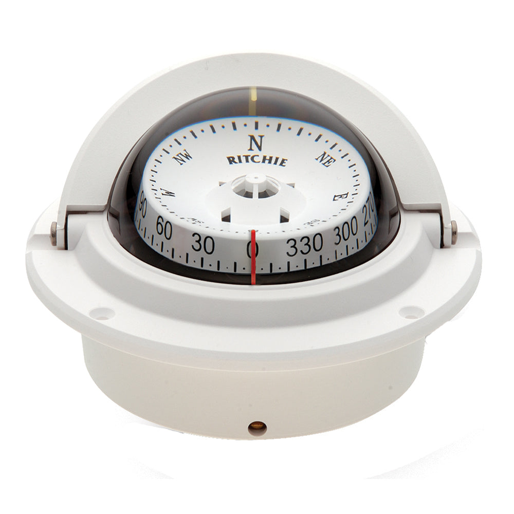 Ritchie F-83W Voyager Compass - Flush Mount - White [F-83W] - shopbulluna.com