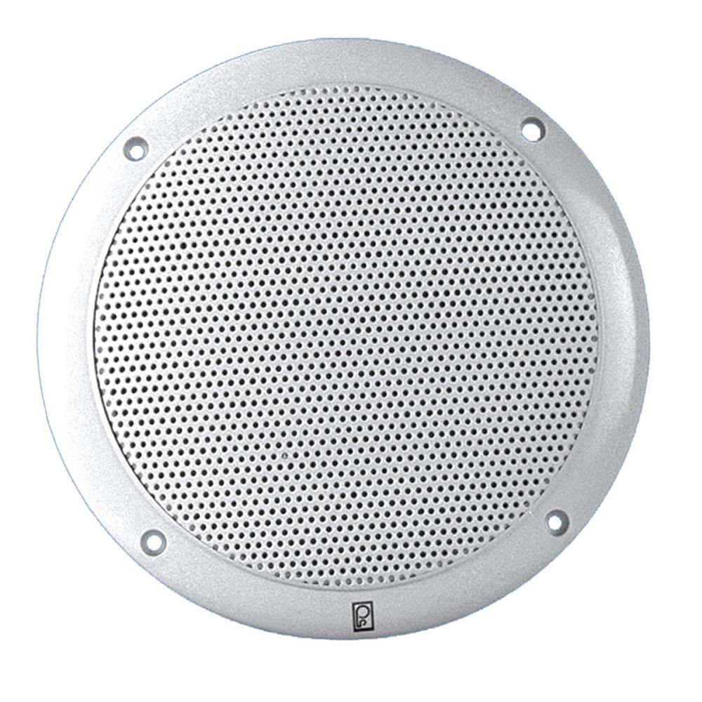 Poly-Planar 6" 2-Way Coax-Integral Grill Marine Speaker - (Pair) White [MA4056W] - shopbulluna.com