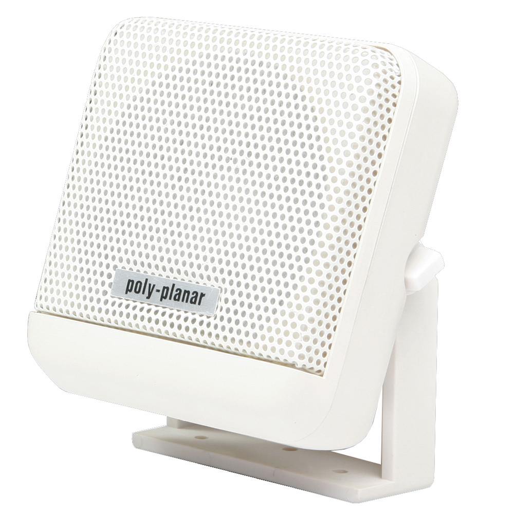 Poly-Planar VHF Extension Speaker - 10W Surface Mount - (Single) White [MB41W] - shopbulluna.com