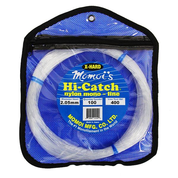 Momoi Hi-Catch X-TRA Hard Leader 400 Pounds 100 Yards - Clear White - shopbulluna.com