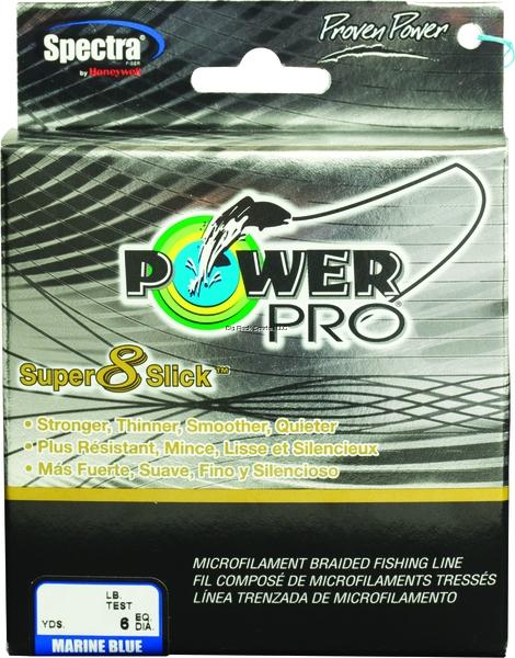 Power Pro Super 8 Slick Braided Fishing Line 30 Pounds 150 Yards - Marine Blue - shopbulluna.com