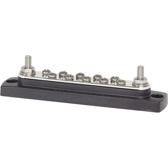 Blue Sea 2301 150AMP Common BusBar 10 x #8-32 Screw Terminal [2301] - shopbulluna.com