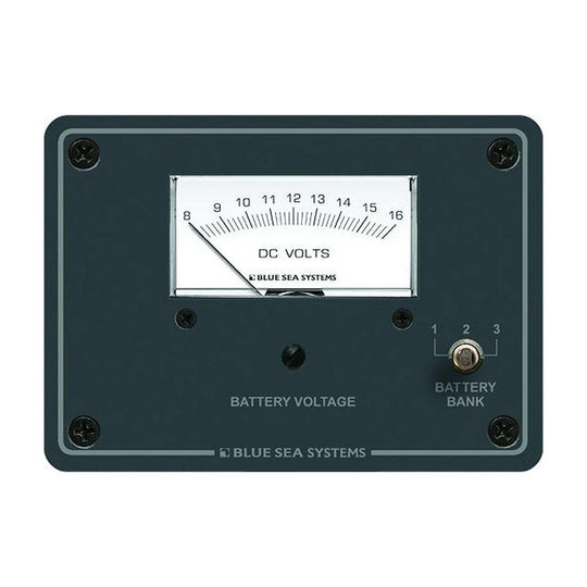 Blue Sea 8015 DC Analog Voltmeter w/Panel [8015] - shopbulluna.com