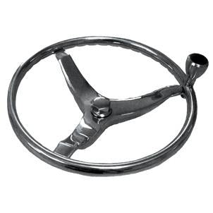 Marpac Stainless Steel Steering Wheel Kit With Control Knob For Dometic Hydraulic Steering - 15-1/2 Inches - shopbulluna.com