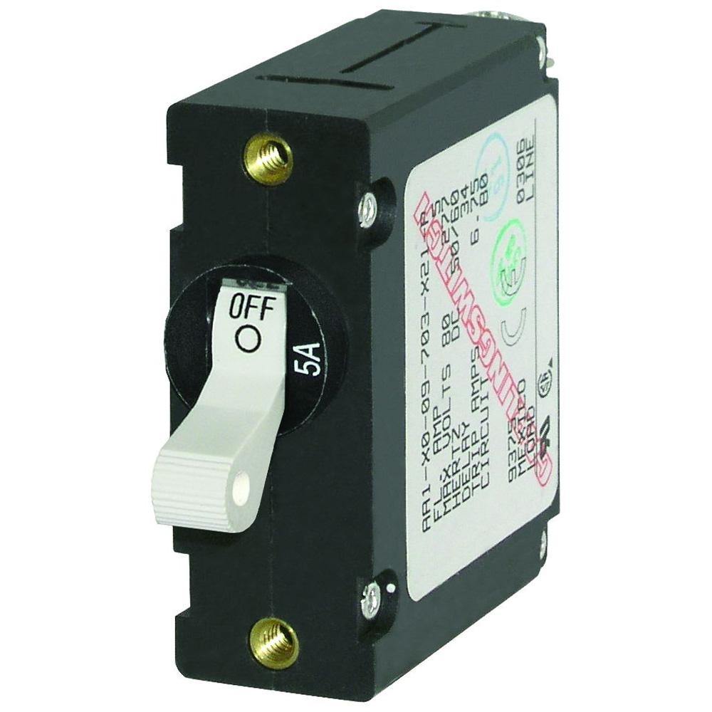 Blue Sea 7202 AC/DC Single Pole Magnetic World Circuit Breaker - 5AMP [7202] - shopbulluna.com