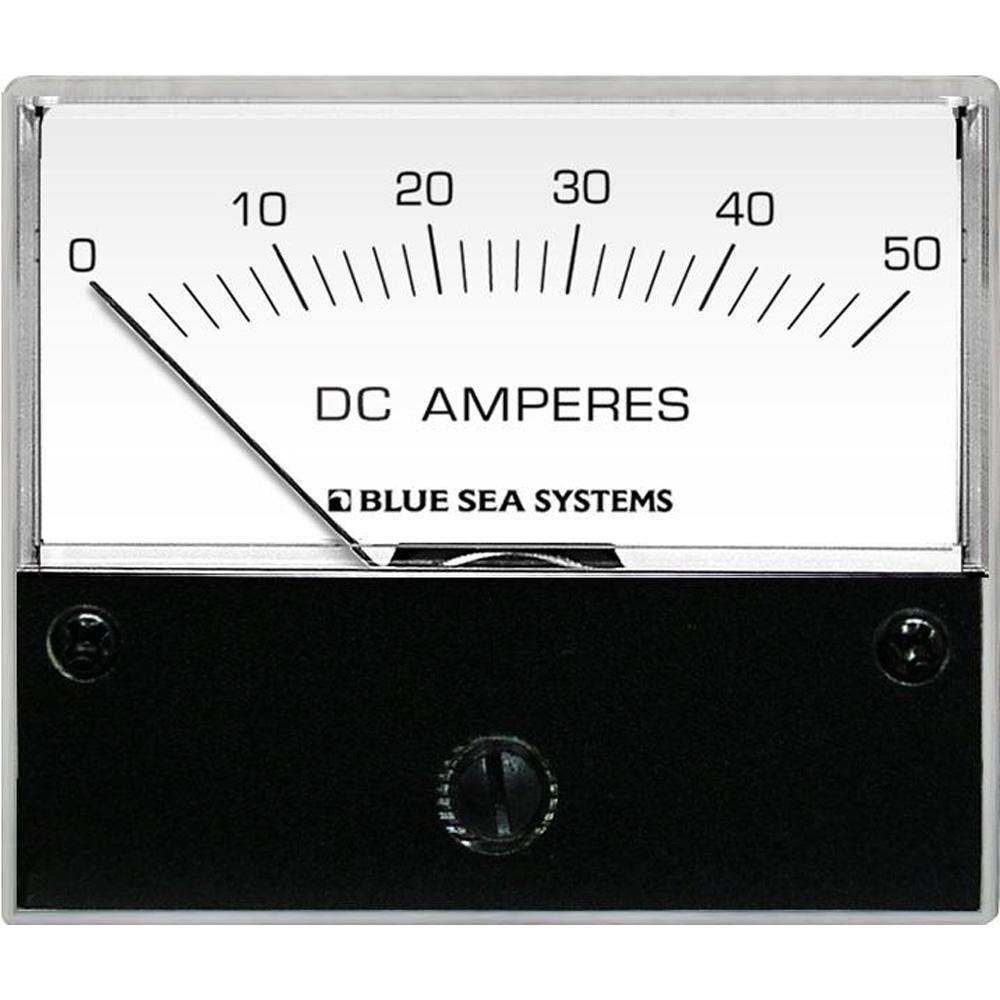 Blue Sea 8022 DC Analog Ammeter - 2-3/4 Face, 0-50 AMP DC [8022] - shopbulluna.com