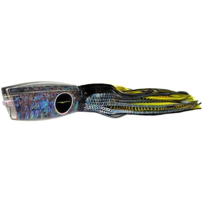 Black Bart Braziliano Heavy Tackle Lure - Black Dot/Yellow Tiger - shopbulluna.com