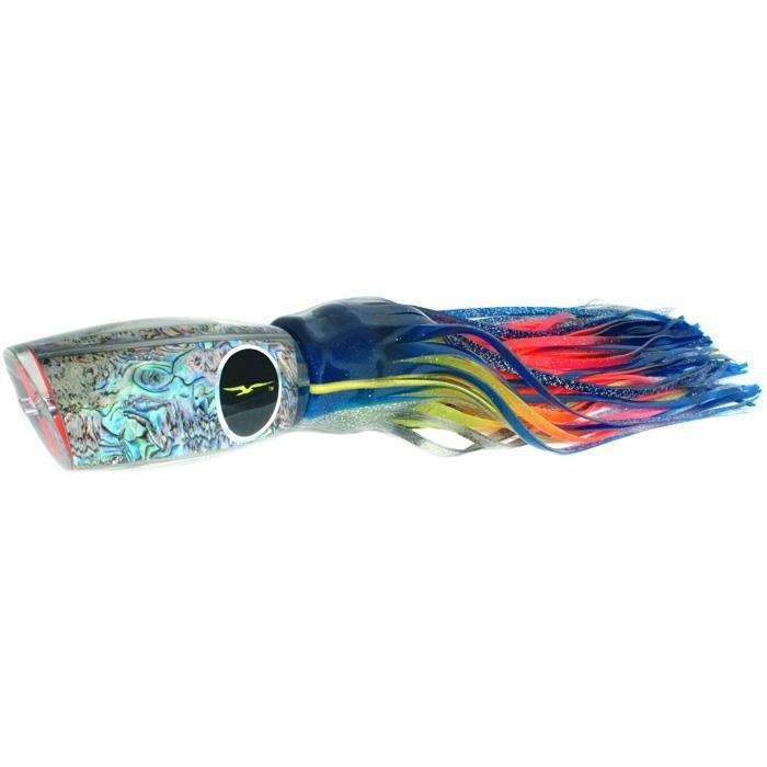 Black Bart Braziliano Heavy Tackle Lure - Blue Yellow/Rainbow - shopbulluna.com