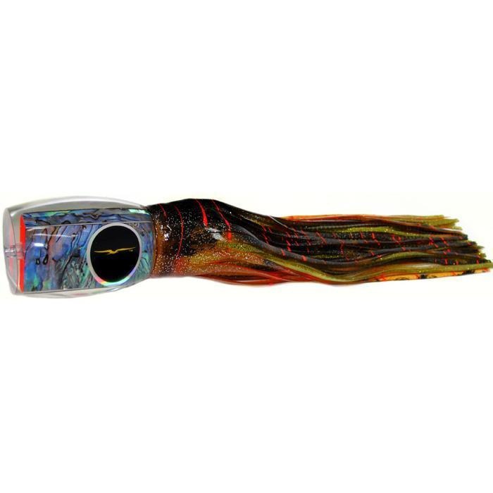 Black Bart Grander Candy Heavy Tackle Lure - Brown Gold Orange/Gold Dot - shopbulluna.com