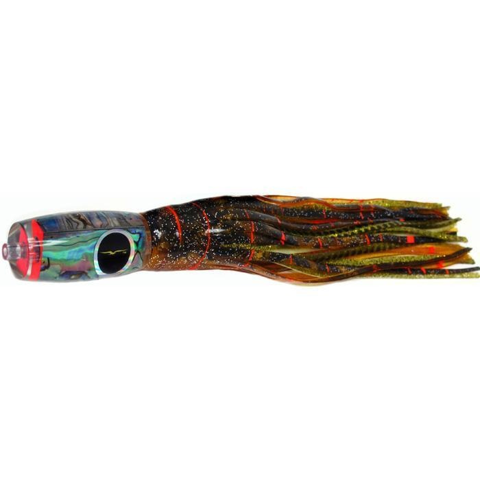 Black Bart Mini 1656 Flat Nose Medium Tackle Lure - Brown Gold Orange/Gold Dot - shopbulluna.com