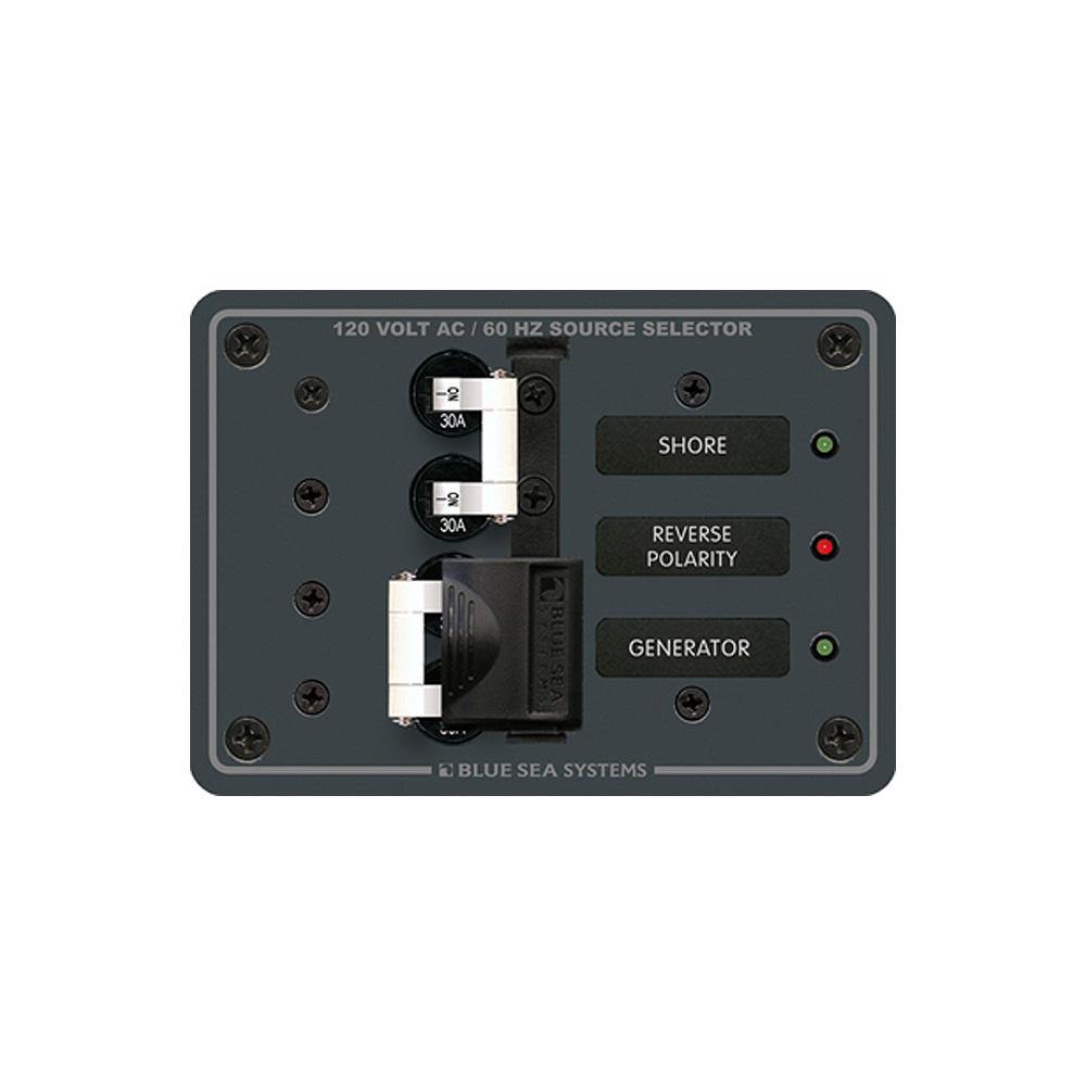 Blue Sea 8032 AC Toggle Source Selector 120V AC - 30AMP - White Switches [8032] - shopbulluna.com