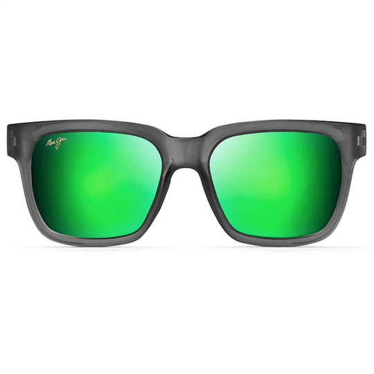 Maui Jim Mongoose Translucent Grey - Maui Green Sunglasses - shopbulluna.com