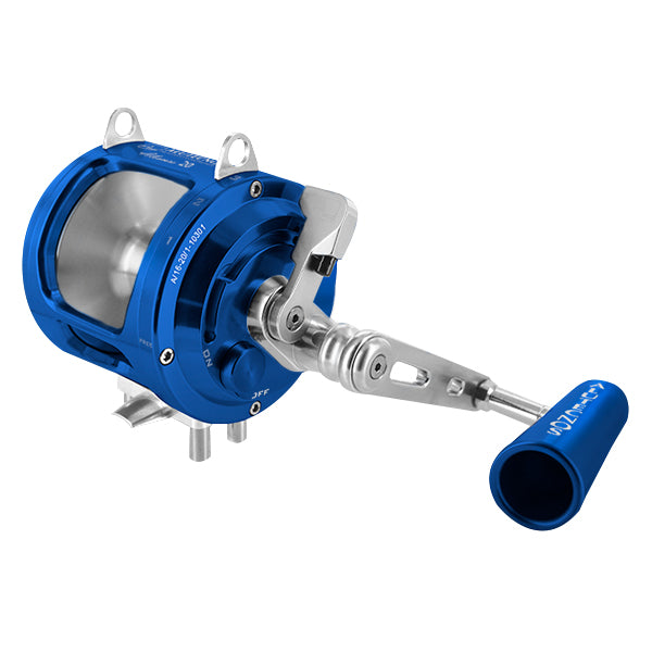 Alutecnos Albacore 20 One Speed Reel - Blue/Silver - shopbulluna.com