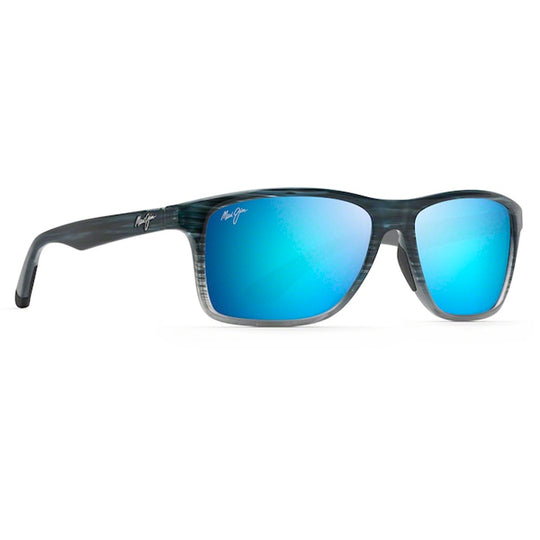 Maui Jim Onshore Blue Black Stripe Fade - Blue Hawaii Sunglasses - shopbulluna.com