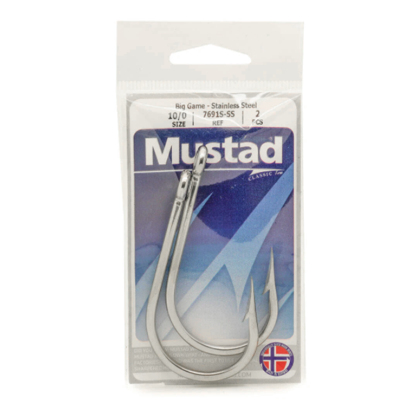 Mustad Southern and Tuna Stainless Steel Hook - 2 Units - shopbulluna.com