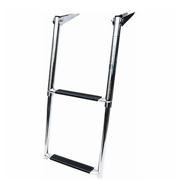 Marpac Stainless Steel Telescoping Drop Ladder - 11-3/4 Inch W x 23-1/2 Inch L - 2-Step - shopbulluna.com