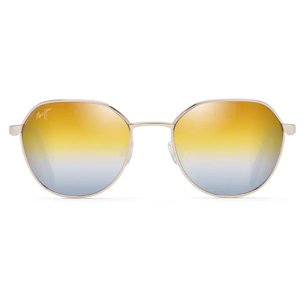 Maui Jim Hukilau Gold Metal - Dual Mirror Gold to Silver Sunglasses - shopbulluna.com