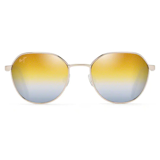 Maui Jim Hukilau Gold Metal - Dual Mirror Gold to Silver Sunglasses - shopbulluna.com