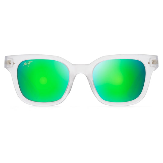 Maui Jim Shore Break Frosted Crystal - MAUIGreen Sunglasses - shopbulluna.com