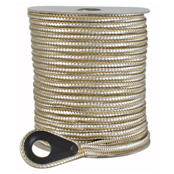 Marpac Braid Nylon Anchor Line - 1/2 Inches x 150 Feet - Gold - 1,040 Pounds - shopbulluna.com