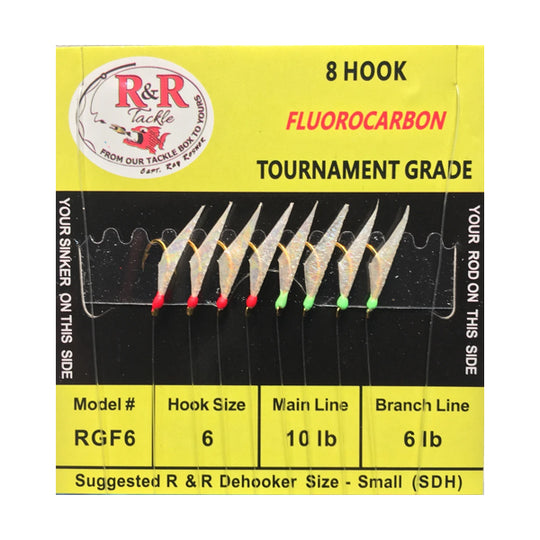 R&R Tackle Fluorocarbon Bait Rig - Size 6 - shopbulluna.com