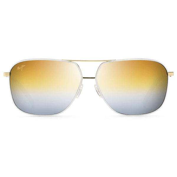 Maui Jim Kami Gold with White - Gold To Silver Sunglasses - shopbulluna.com