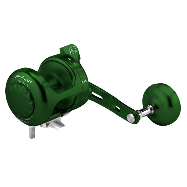 Alutecnos Albacore Gorilla 8V One Speed Reel - Green - shopbulluna.com