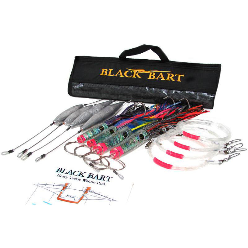 Black Bart Wahoo Rigged Heavy Lure Pack 50-80 Pound Tackle - shopbulluna.com