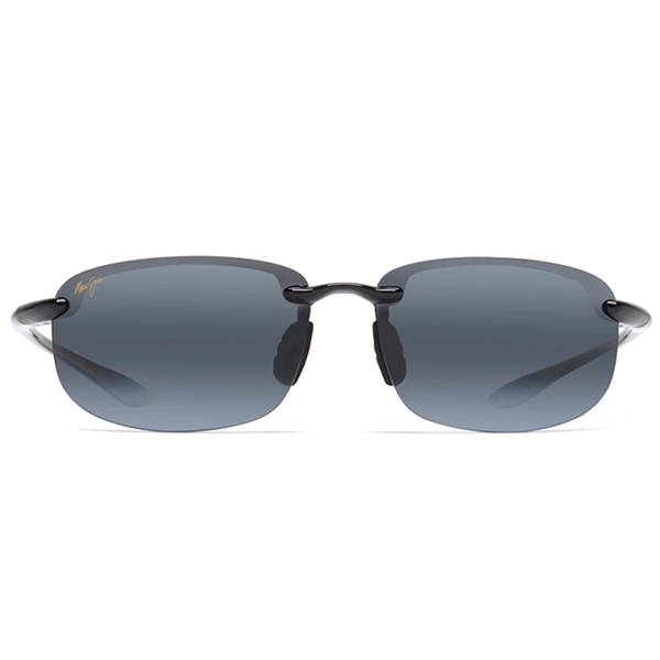 Maui Jim Ho'okipa Gloss Black - Neutral Grey Sunglasses - shopbulluna.com