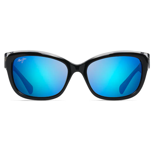 Maui Jim Plumeria Black With Crystal - Blue Hawaii Sunglasses - shopbulluna.com