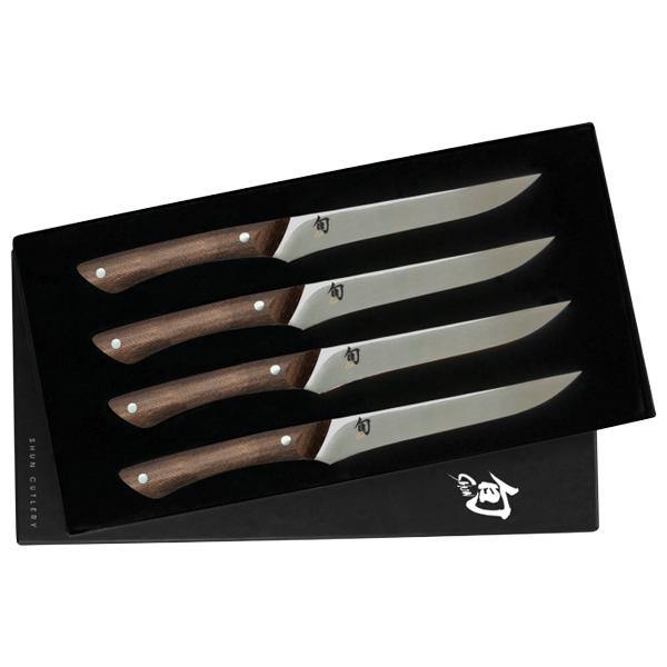 Shun Shima Natural 4 Piece Steak Set - shopbulluna.com