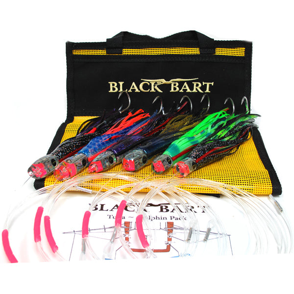 Black Bart Tuna Dolphin Rigged Lure Pack 20-50 Pound Tackle - shopbulluna.com