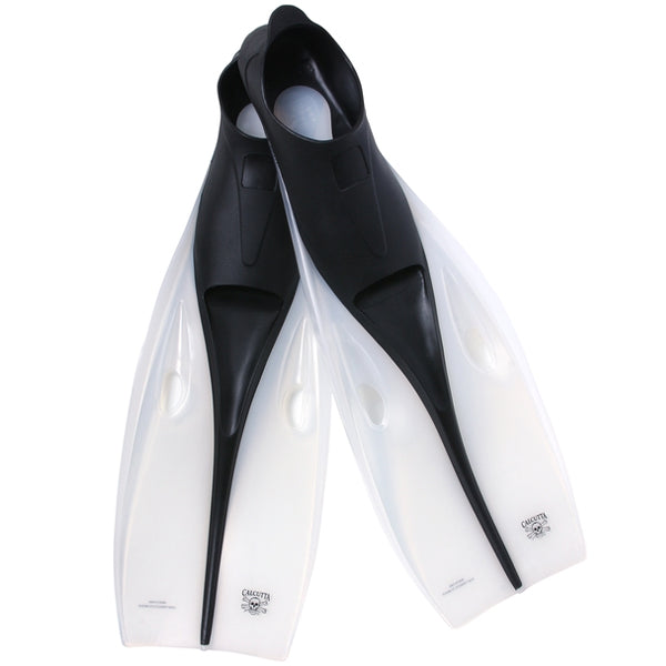 Calcutta BR57641 Slip On Swim Fins - Sizez 9-11 - Clear/Black - shopbulluna.com