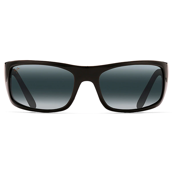 Maui Jim Peahi Gloss Black - Neutral Grey Sunglasses - shopbulluna.com