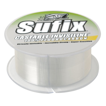 Sufix Castable Invisiline Fluorocarbon Leader - 20 Pounds 200 Yards - Clear - shopbulluna.com