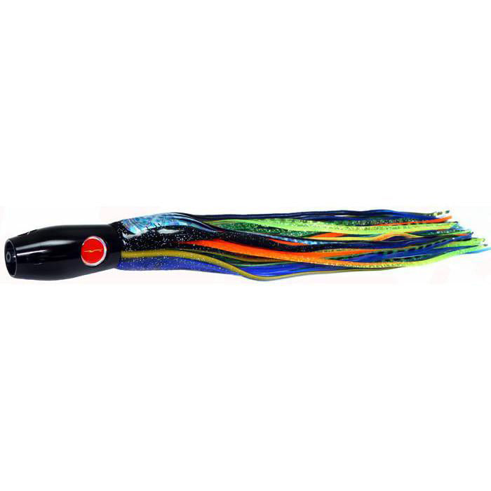 Black Bart Heavy Metal Super Pro Jet Lure - Black Blue Dot/Green Orange Tiger - shopbulluna.com