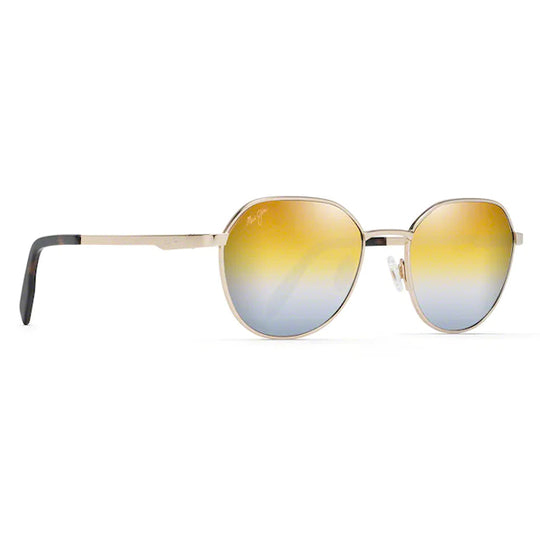 Maui Jim Hukilau Gold Metal - Dual Mirror Gold to Silver Sunglasses - shopbulluna.com