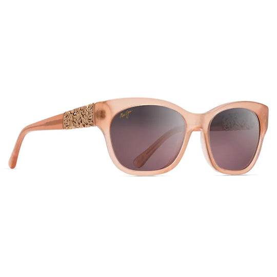 Maui Jim Monstera Leaf Guava Pink with 24K Rose Gold - Maui Rose Sunglasses - shopbulluna.com