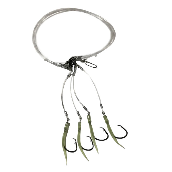 R&R Tackle Deep Drop Rig - 4 Glow Tubes Hook - 10/0 - shopbulluna.com