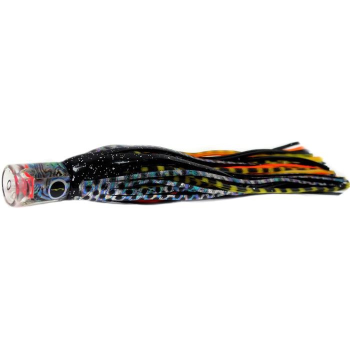 Black Bart El Squid Junior Light Tackle Lure - Black Dot/Yellow Tiger - shopbulluna.com