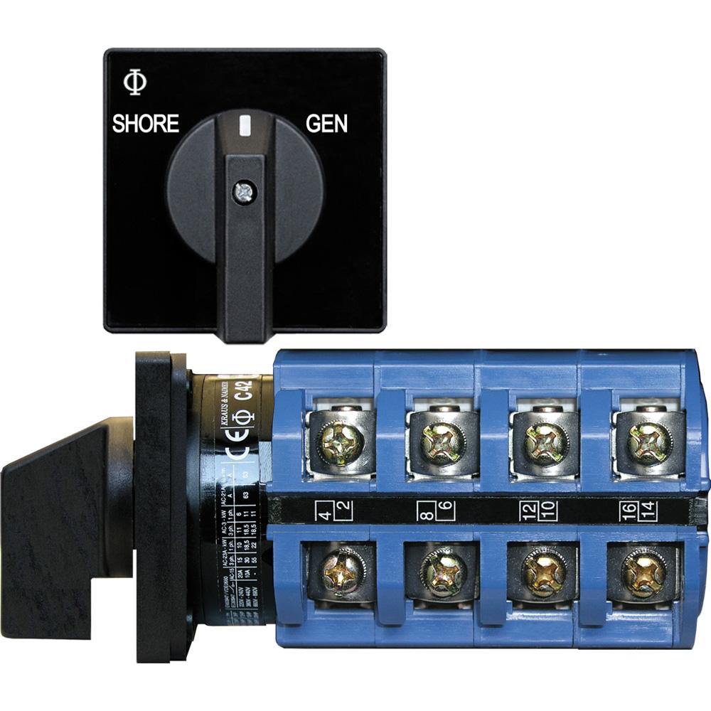 Blue Sea 6337 Switch, AC 120V AC 30A  OFF+2 Position [6337] - shopbulluna.com